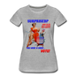 Pinup Voting "Surprised" - Women’s Premium T-Shirt - heather gray