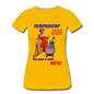 Pinup Voting "Surprised" - Women’s Premium T-Shirt - sun yellow