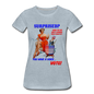 Pinup Voting "Surprised" - Women’s Premium T-Shirt - heather ice blue