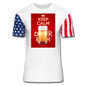 Keep Calm Drink Beer - Stars & Stripes T-Shirt - white