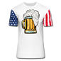 Foamy Beer Mug - Stars & Stripes T-Shirt - white