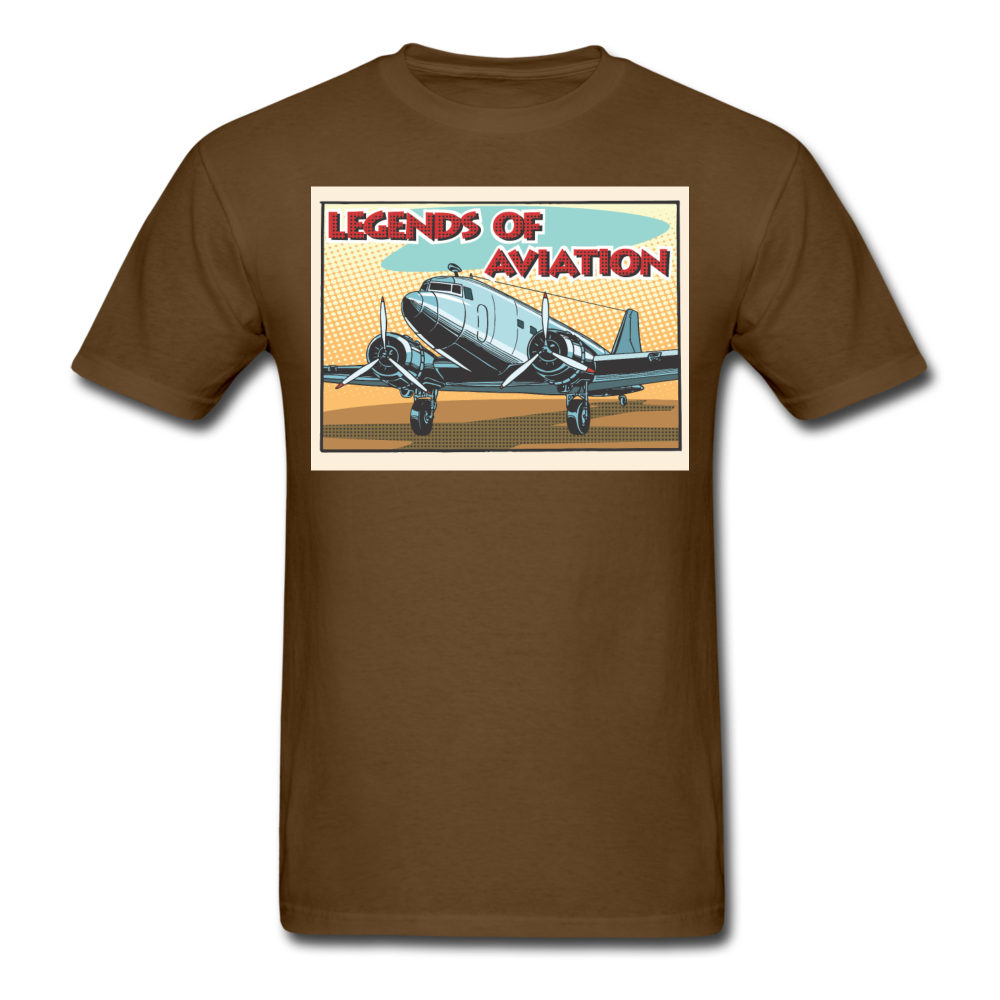 Legends Of Aviation - Men's T-Shirt - brown