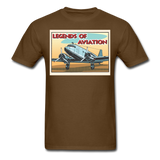 Legends Of Aviation - Men's T-Shirt - brown