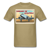 Legends Of Aviation - Men's T-Shirt - khaki