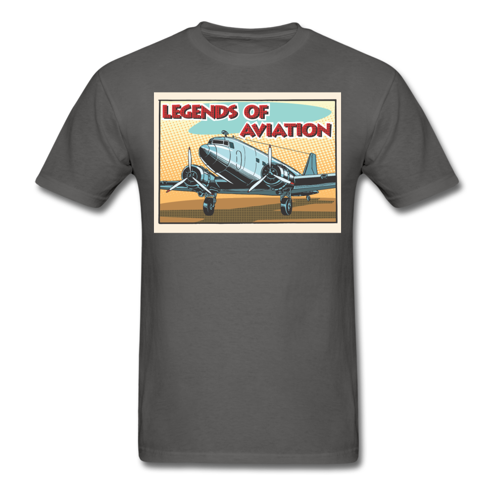 Legends Of Aviation - Men's T-Shirt - charcoal