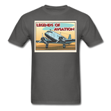 Legends Of Aviation - Men's T-Shirt - charcoal
