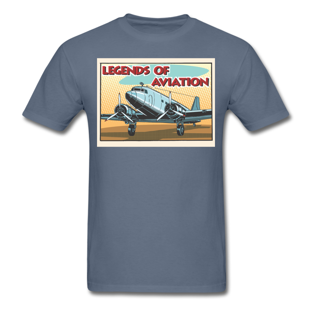 Legends Of Aviation - Men's T-Shirt - denim