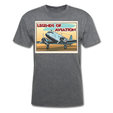 Legends Of Aviation - Men's T-Shirt - mineral charcoal gray