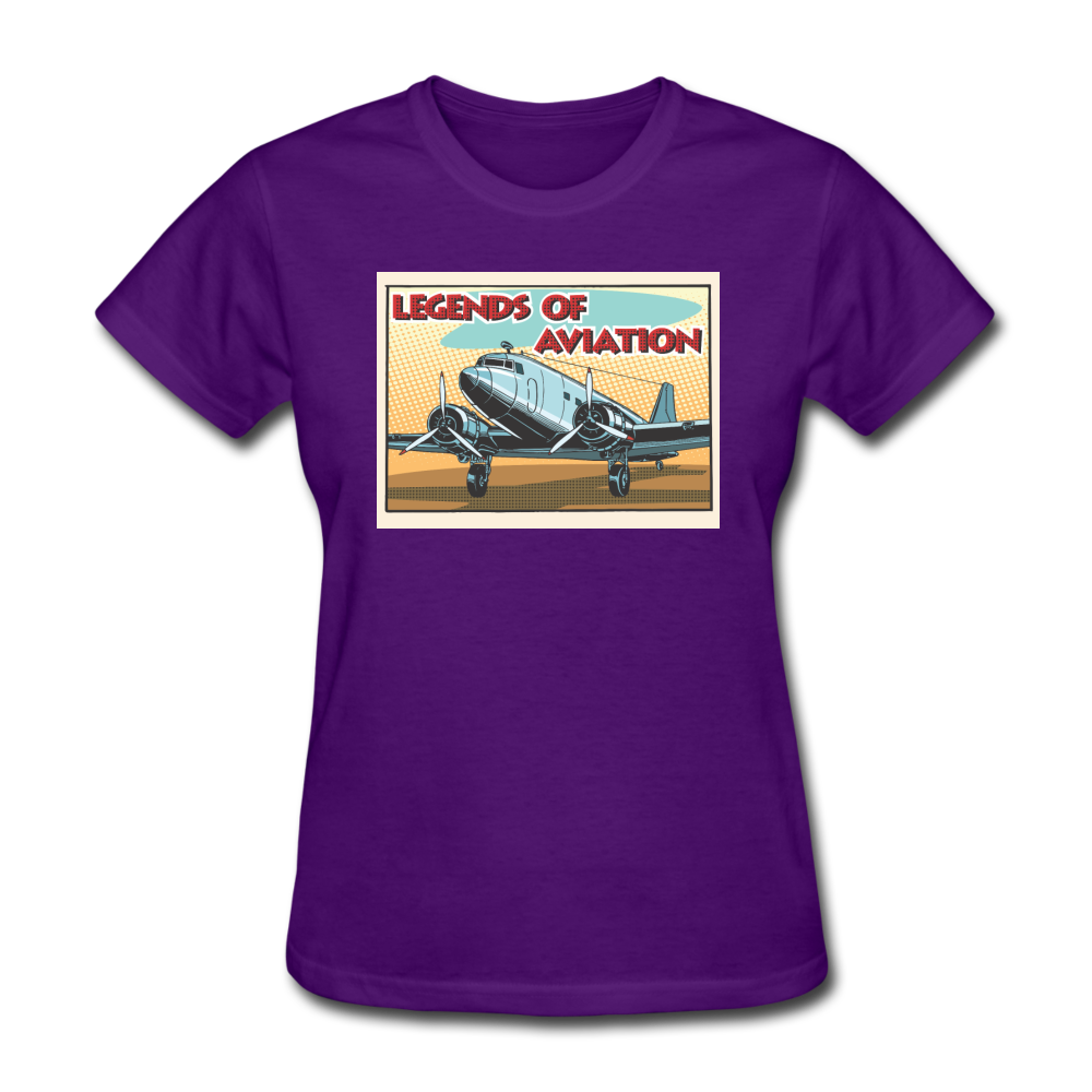 Legends Of Aviation - Women's T-Shirt - purple