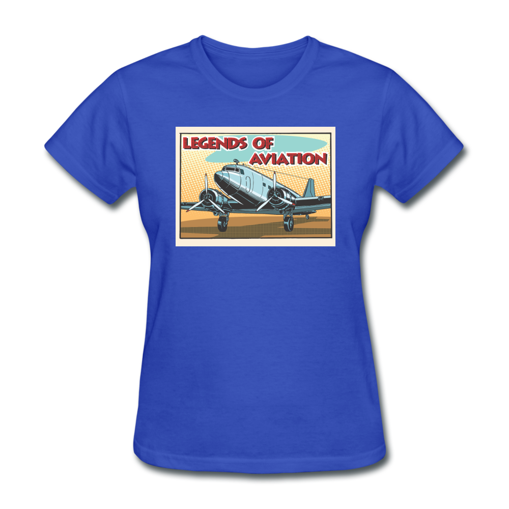 Legends Of Aviation - Women's T-Shirt - royal blue