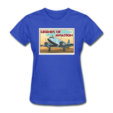 Legends Of Aviation - Women's T-Shirt - royal blue