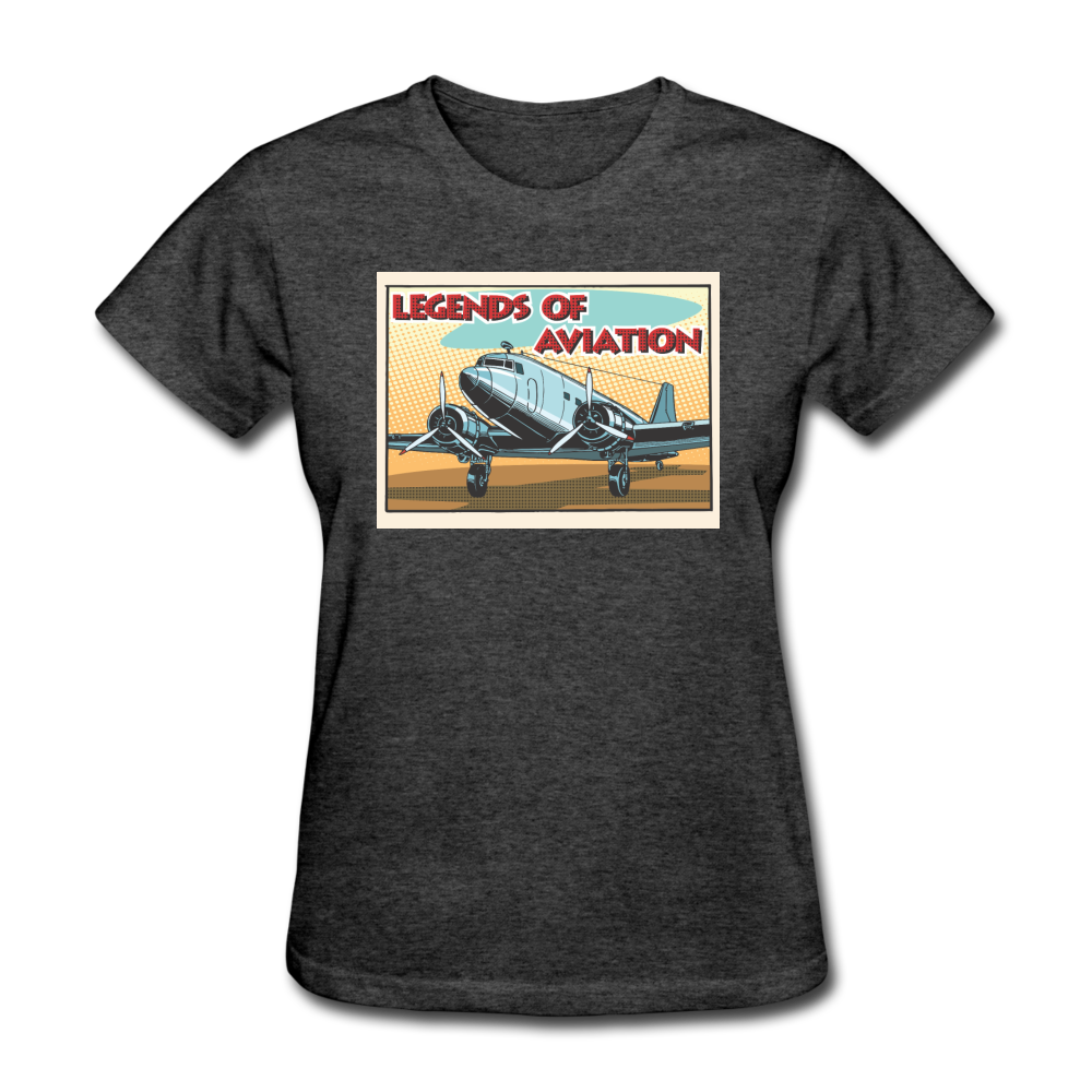 Legends Of Aviation - Women's T-Shirt - heather black