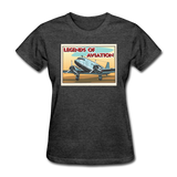 Legends Of Aviation - Women's T-Shirt - heather black