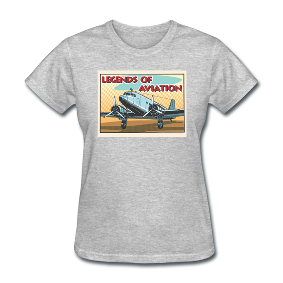 Legends Of Aviation - Women's T-Shirt - heather gray