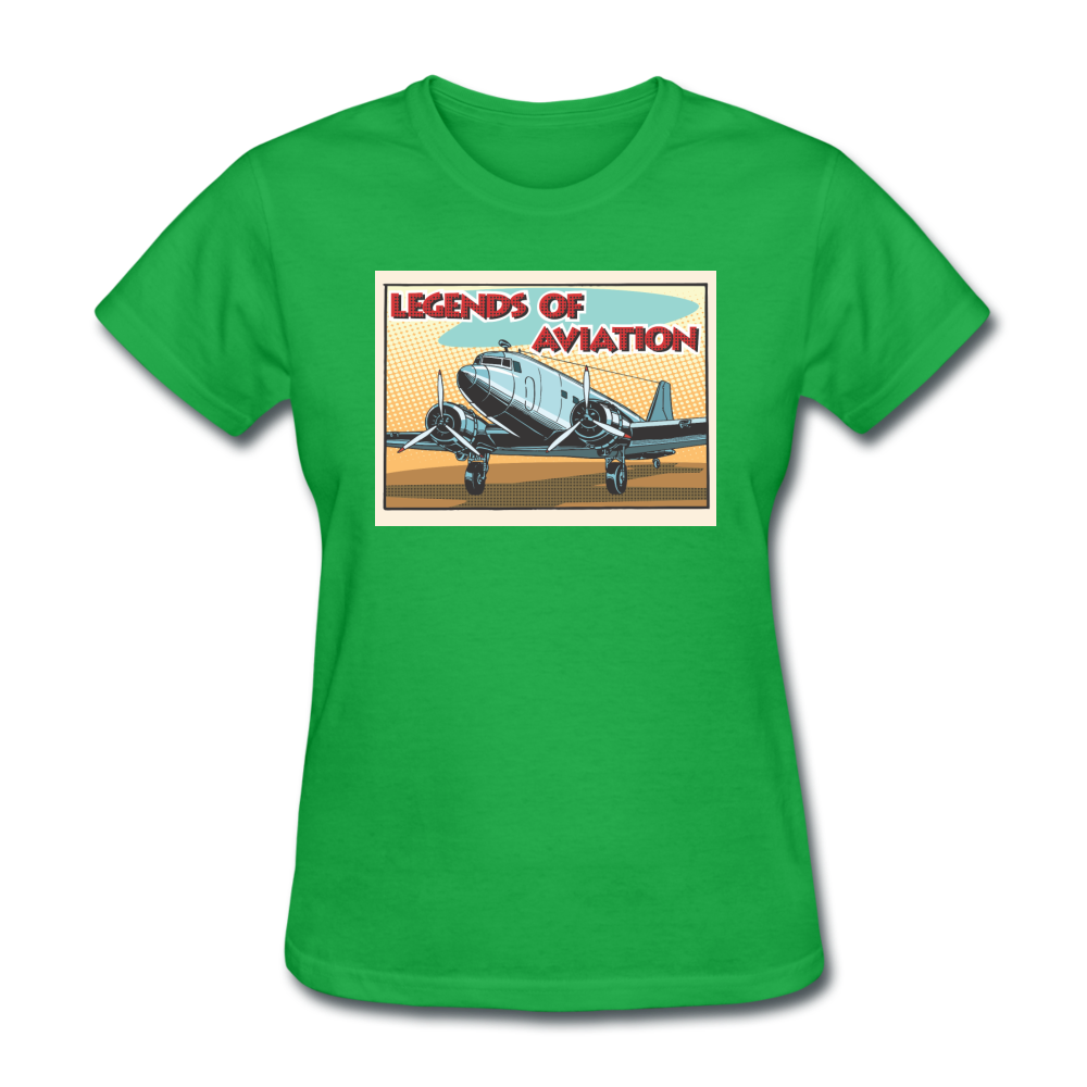 Legends Of Aviation - Women's T-Shirt - bright green