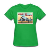 Legends Of Aviation - Women's T-Shirt - bright green