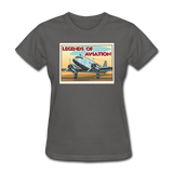 Legends Of Aviation - Women's T-Shirt - charcoal