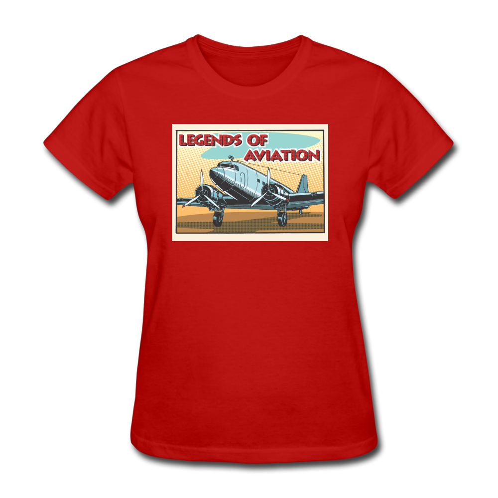 Legends Of Aviation - Women's T-Shirt - red