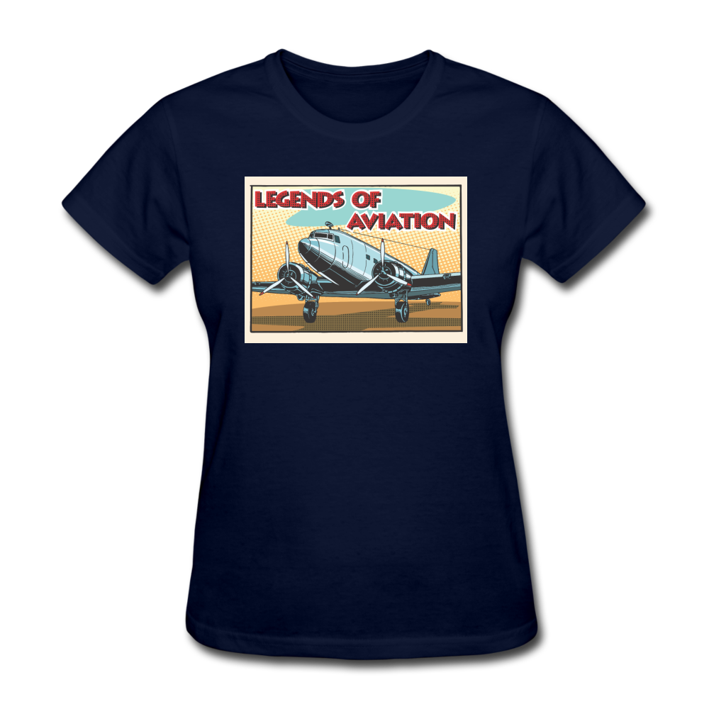 Legends Of Aviation - Women's T-Shirt - navy