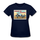 Legends Of Aviation - Women's T-Shirt - navy