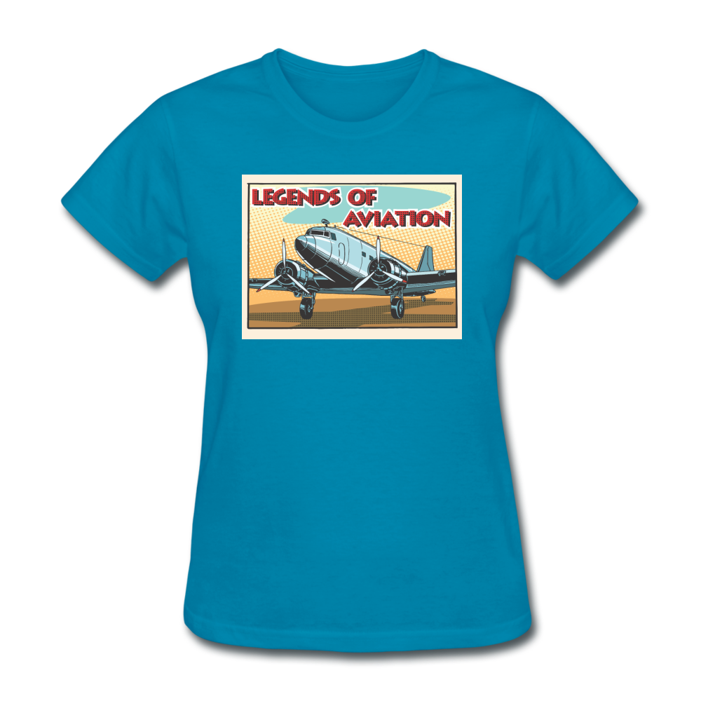 Legends Of Aviation - Women's T-Shirt - turquoise