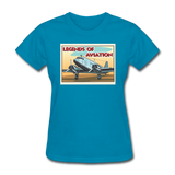Legends Of Aviation - Women's T-Shirt - turquoise