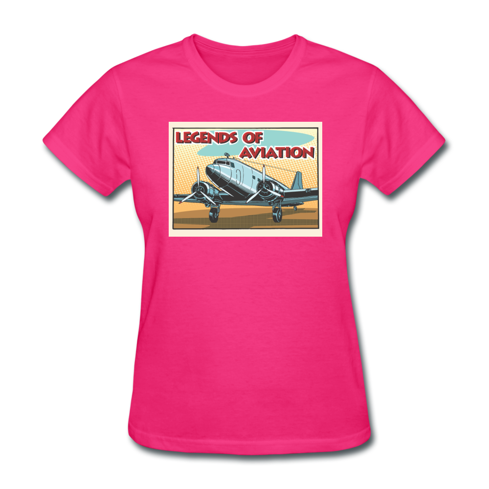 Legends Of Aviation - Women's T-Shirt - fuchsia