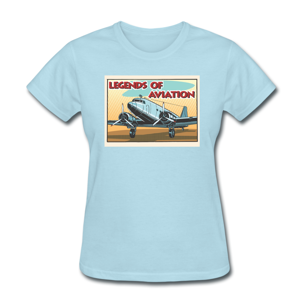 Legends Of Aviation - Women's T-Shirt - powder blue