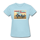 Legends Of Aviation - Women's T-Shirt - powder blue