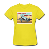 Legends Of Aviation - Women's T-Shirt - yellow