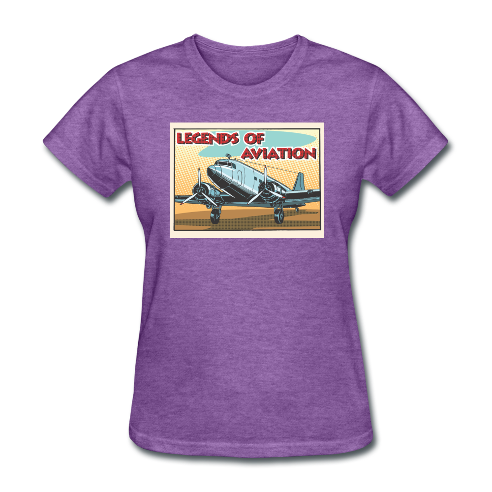 Legends Of Aviation - Women's T-Shirt - purple heather