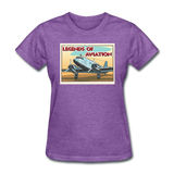 Legends Of Aviation - Women's T-Shirt - purple heather
