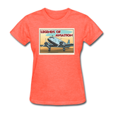 Legends Of Aviation - Women's T-Shirt - heather coral