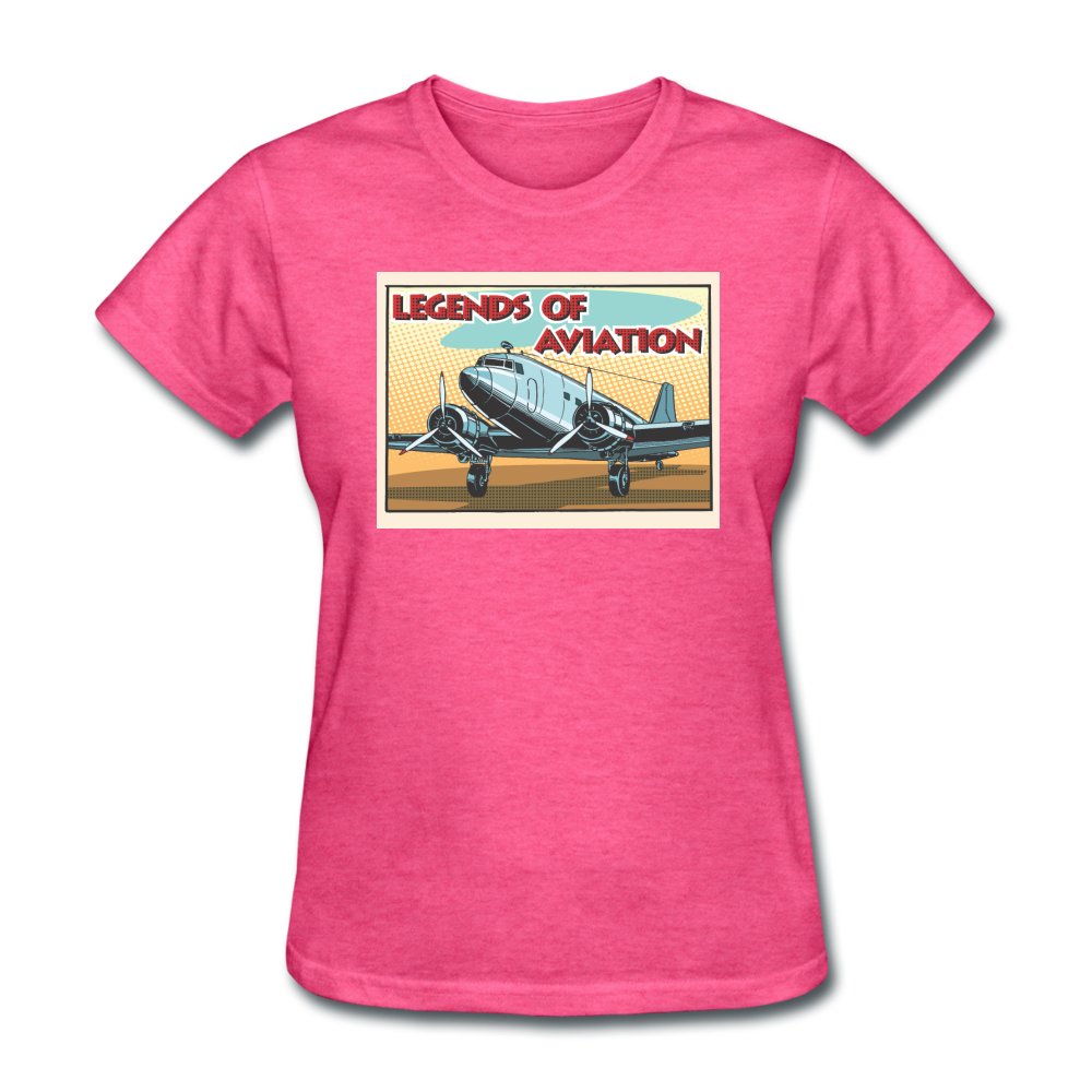 Legends Of Aviation - Women's T-Shirt - heather pink