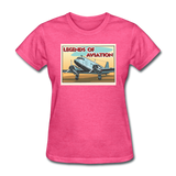 Legends Of Aviation - Women's T-Shirt - heather pink