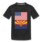 US & Arizona Flags - Kids' Premium T-Shirt - black