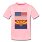 US & Arizona Flags - Kids' Premium T-Shirt - pink