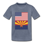 US & Arizona Flags - Kids' Premium T-Shirt - heather blue