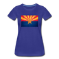 Arizona Grunge Flag - Women’s Premium T-Shirt - royal blue