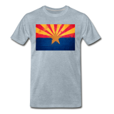 Arizona Grunge Flag - Men's Premium T-Shirt - heather ice blue