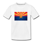 Arizona Grunge Flag - Kids' Premium T-Shirt - white