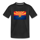 Arizona Grunge Flag - Kids' Premium T-Shirt - black