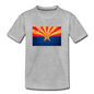 Arizona Grunge Flag - Kids' Premium T-Shirt - heather gray