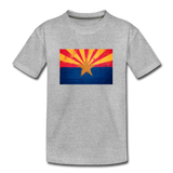 Arizona Grunge Flag - Kids' Premium T-Shirt - heather gray