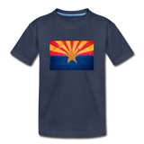 Arizona Grunge Flag - Kids' Premium T-Shirt - navy