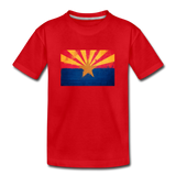 Arizona Grunge Flag - Kids' Premium T-Shirt - red