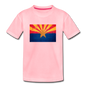 Arizona Grunge Flag - Kids' Premium T-Shirt - pink