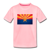 Arizona Grunge Flag - Kids' Premium T-Shirt - pink