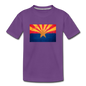 Arizona Grunge Flag - Kids' Premium T-Shirt - purple