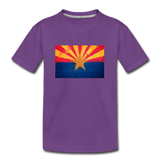 Arizona Grunge Flag - Kids' Premium T-Shirt - purple